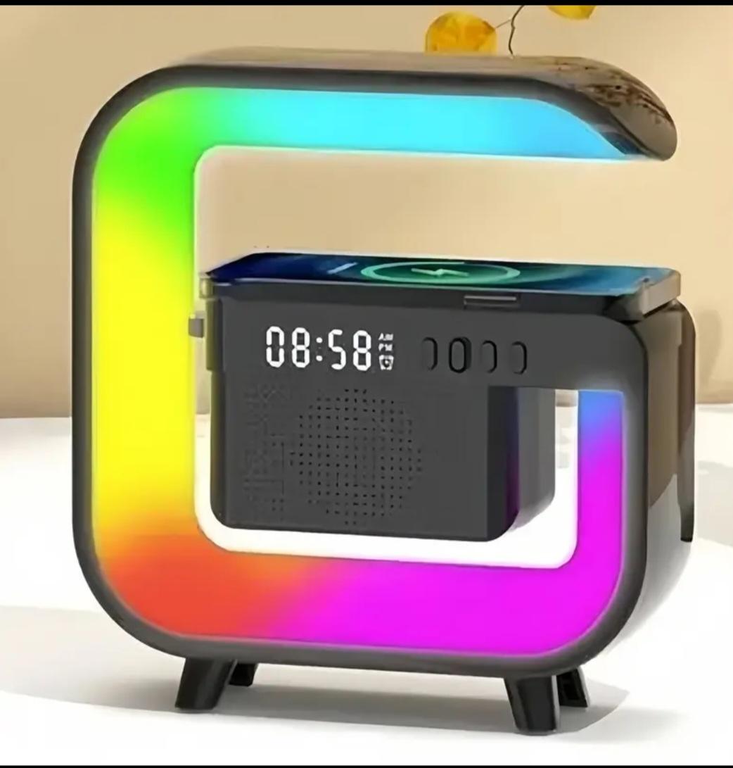 Muziek lamp met wekker en oplaadstation